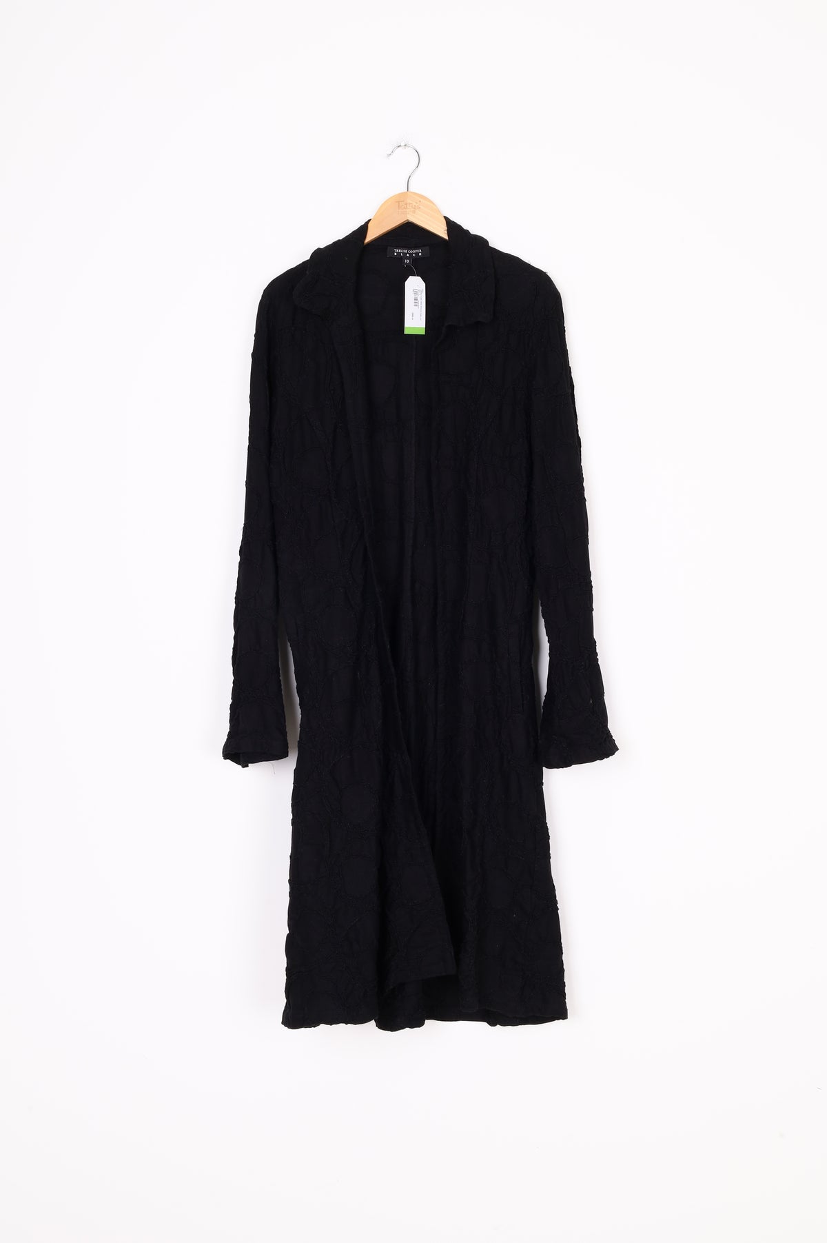 Trelise Cooper Black Womens Black Coat Size 10