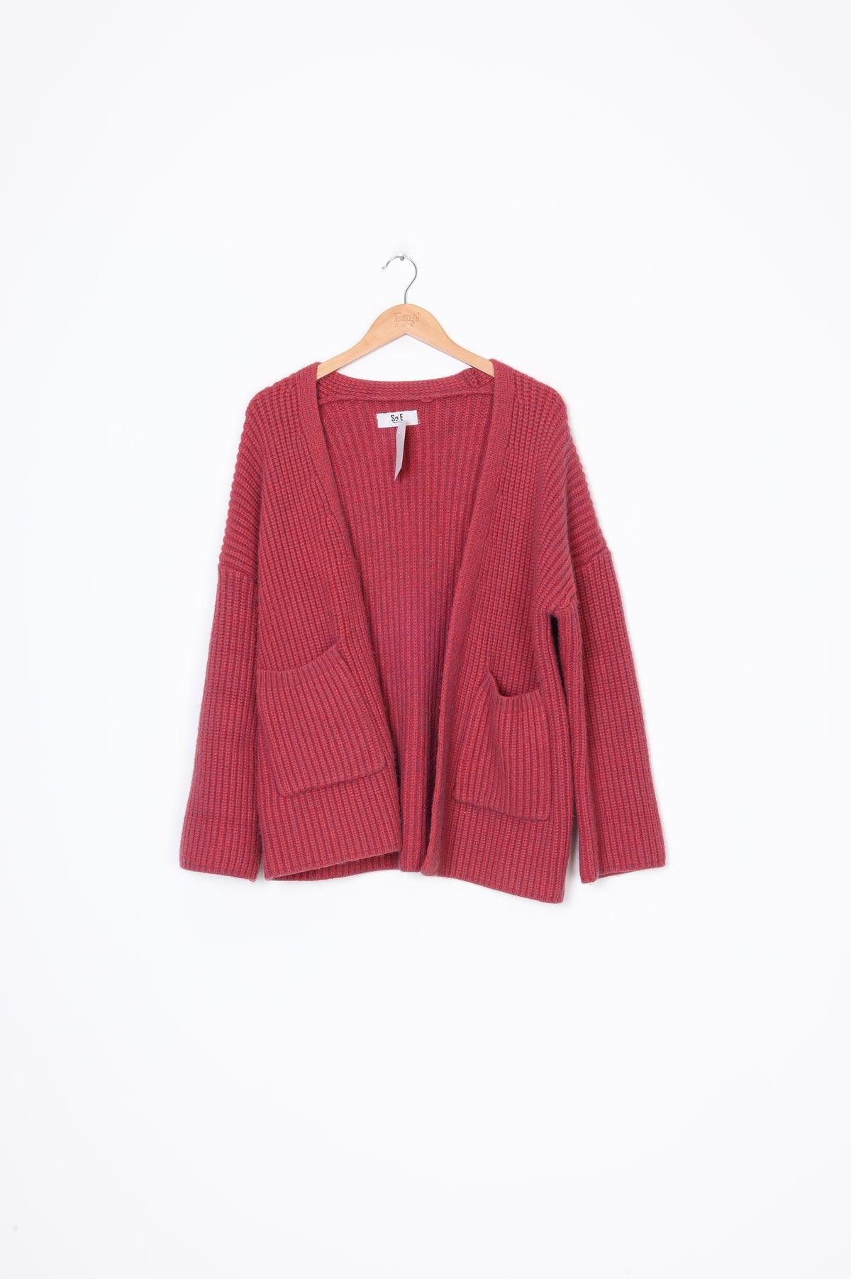 So E Womens Pink Cardigan Size M