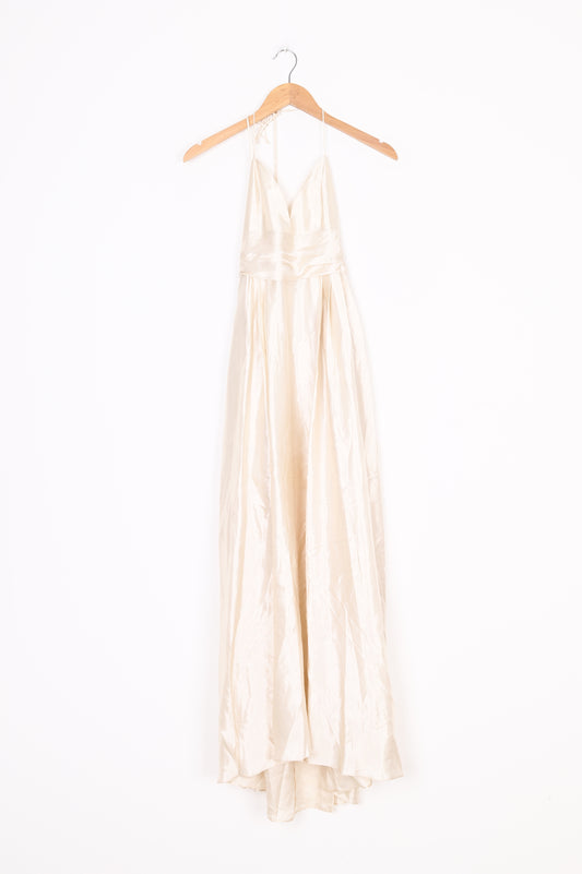 No Label Womens Cream Dress Size S
