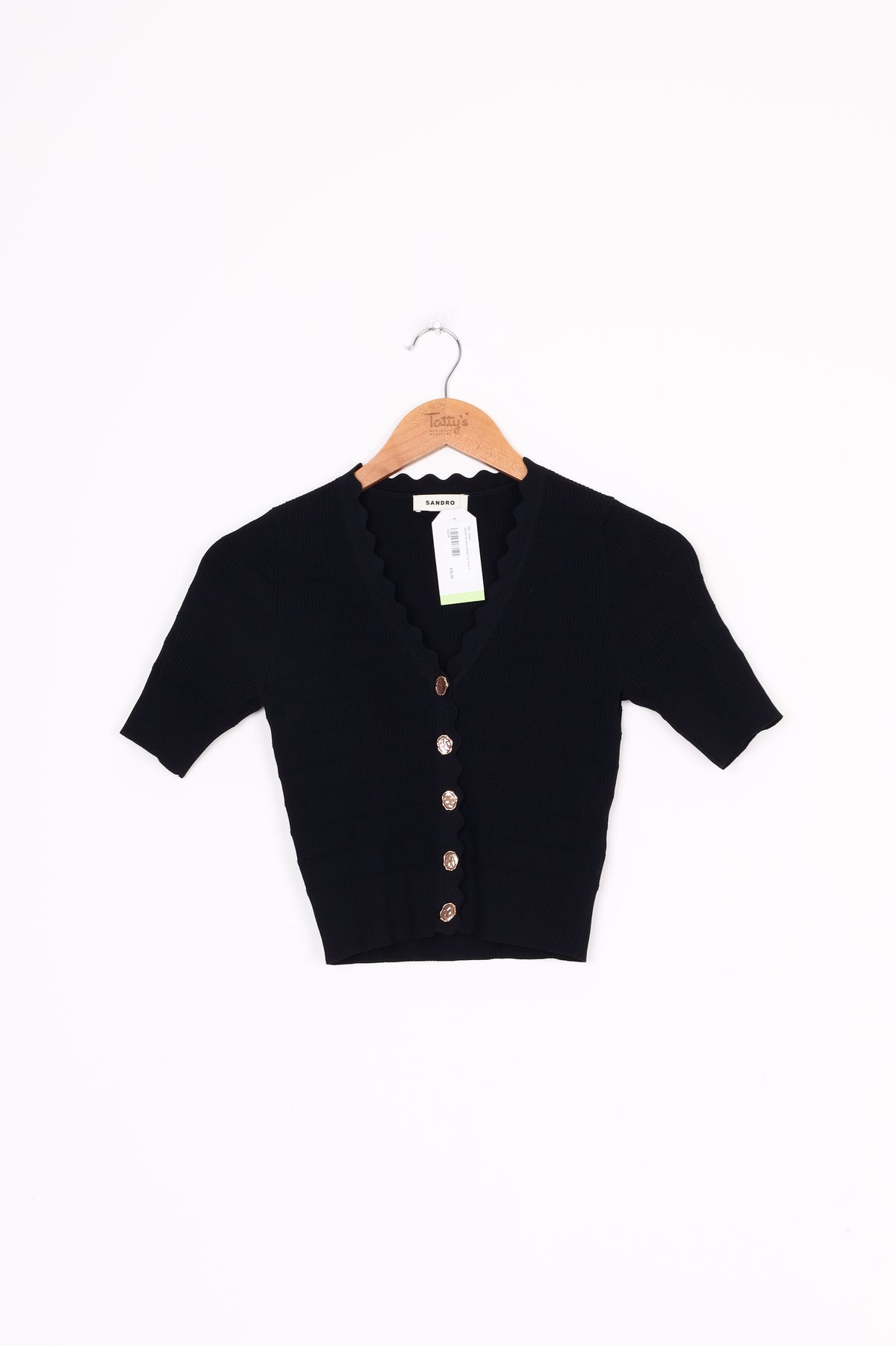 Sandro Womens Black Top Size 1