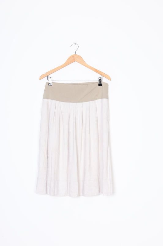 Juna Womens Beige Skirt Size 14