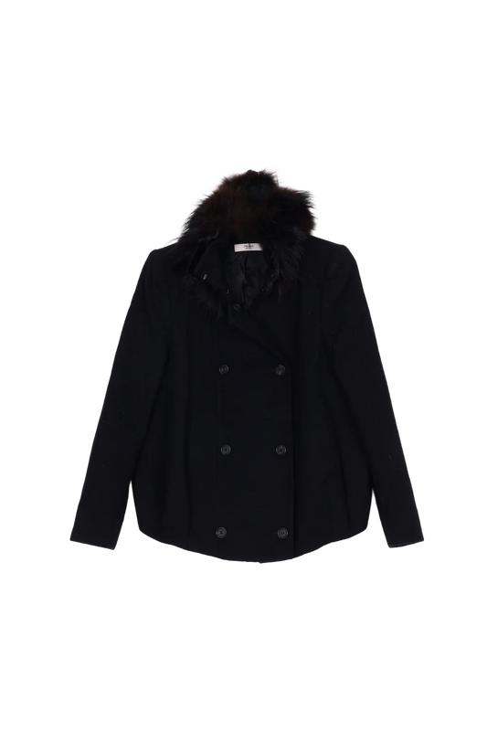 Prada Womens Black Coat Size 42