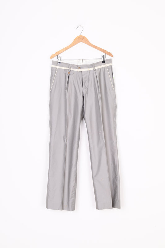 Kenzo Homme Mens Grey Pants Size 48