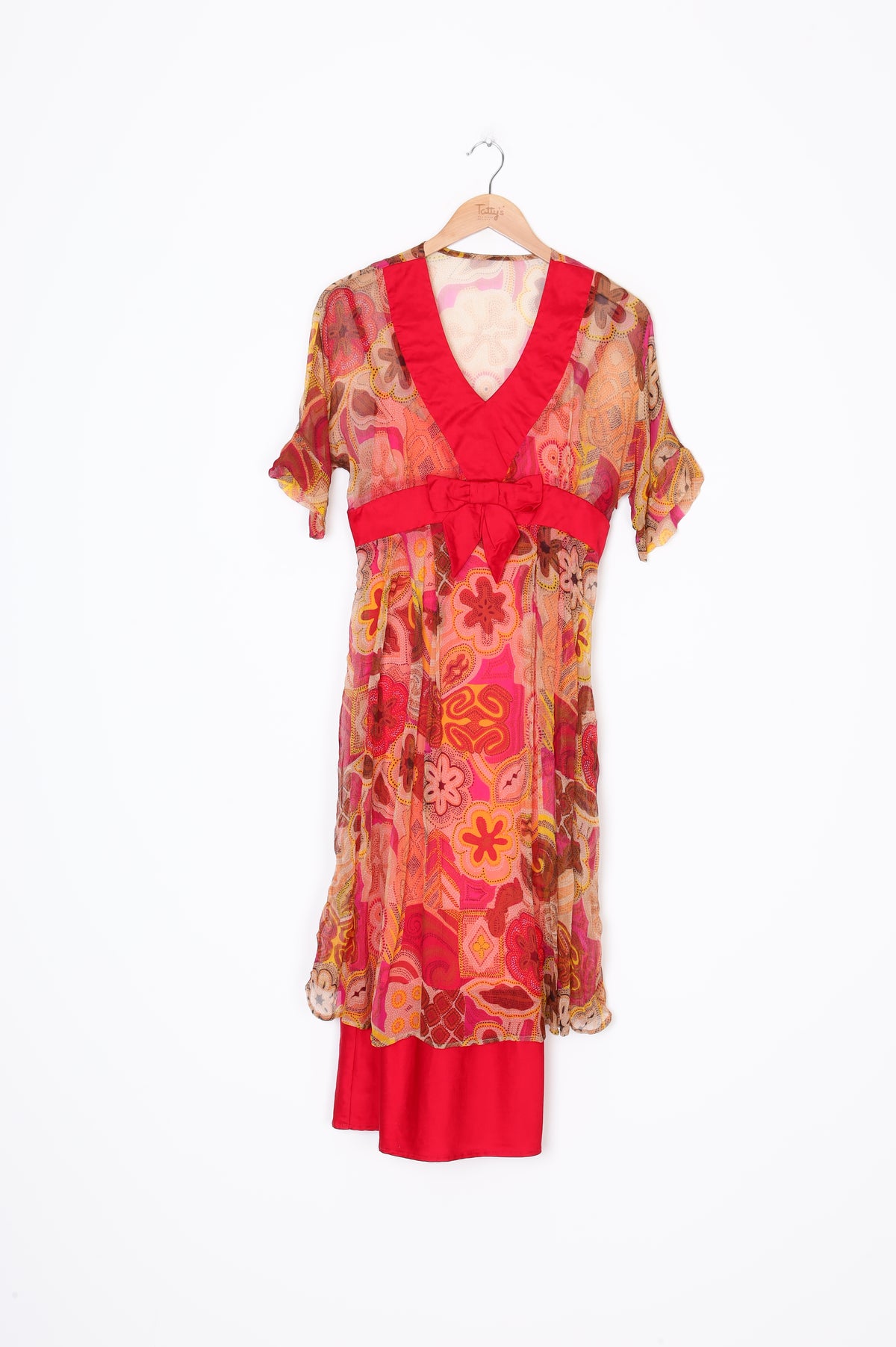 Annah Stretton Womens Red Dress Size 10