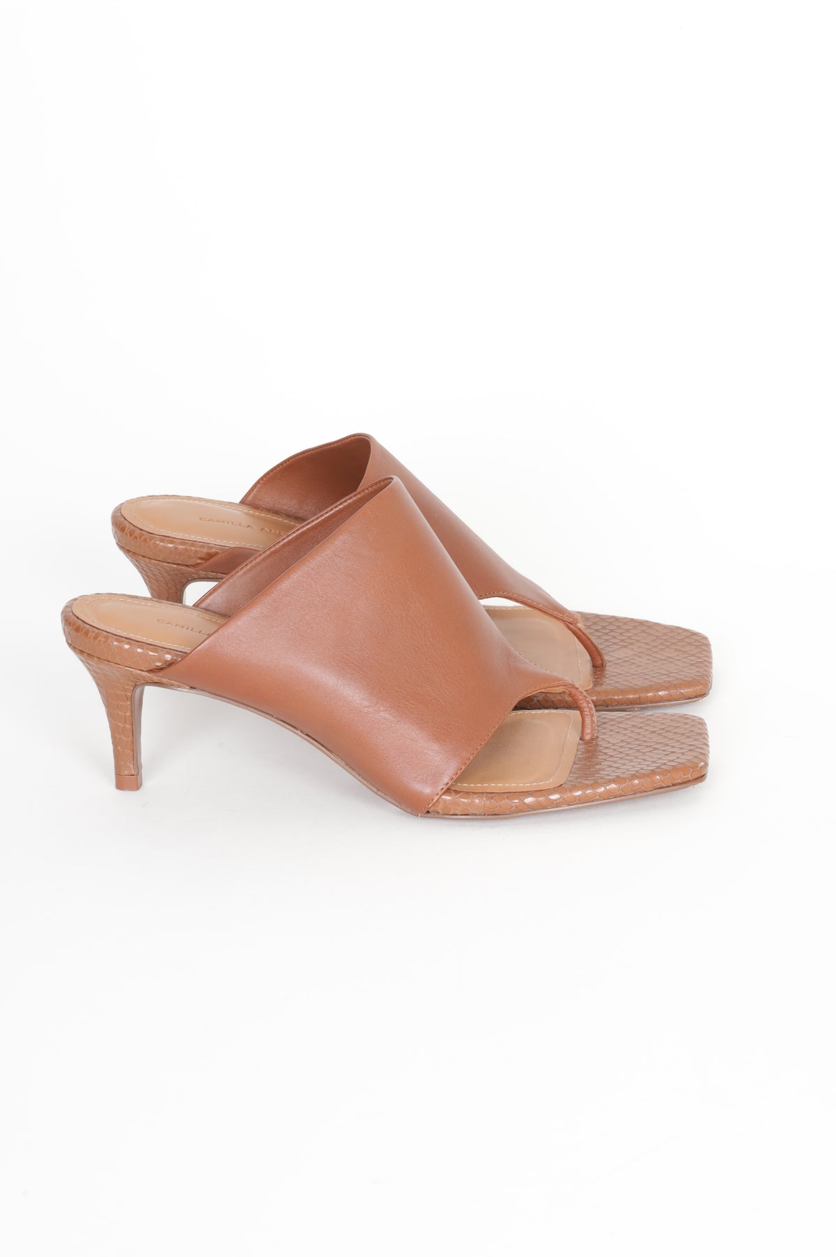 Camilla & Marc Womens Brown Heels Size EU 38