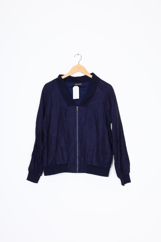 Salasai Womens Blue Jacket Size M