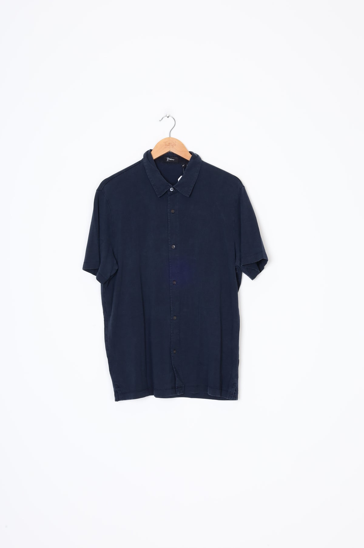 Theory Mens Blue Shirt Size XL