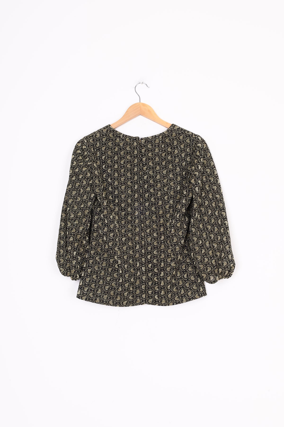 Siltex - Vintage Womens Black Blouse Size M
