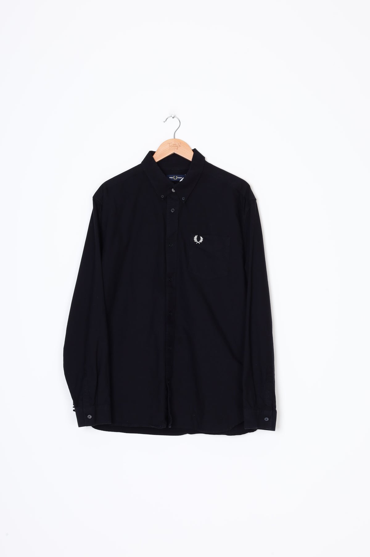 Fred Perry Mens Black Shirt Size XL