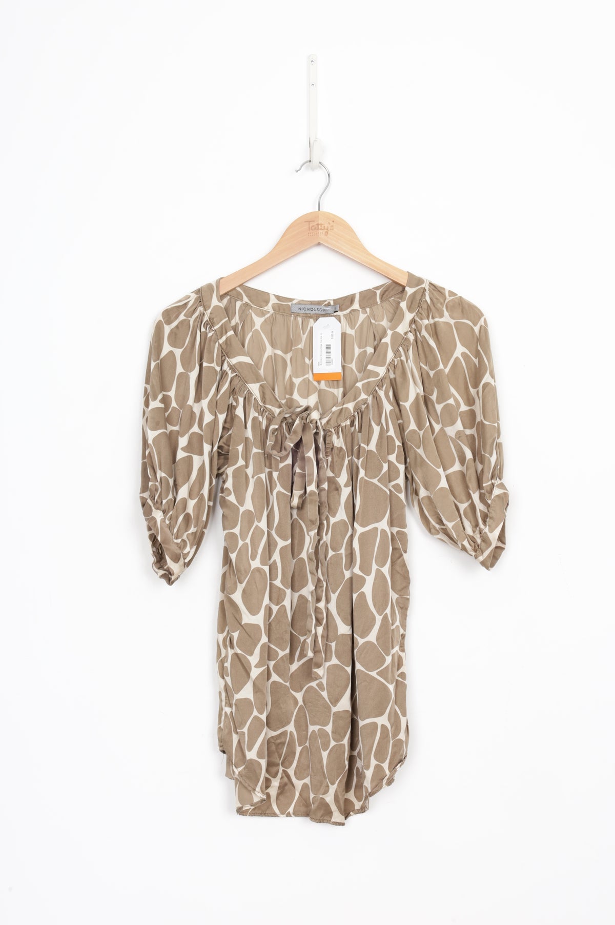 Nicholson Womens Beige Top Size 10