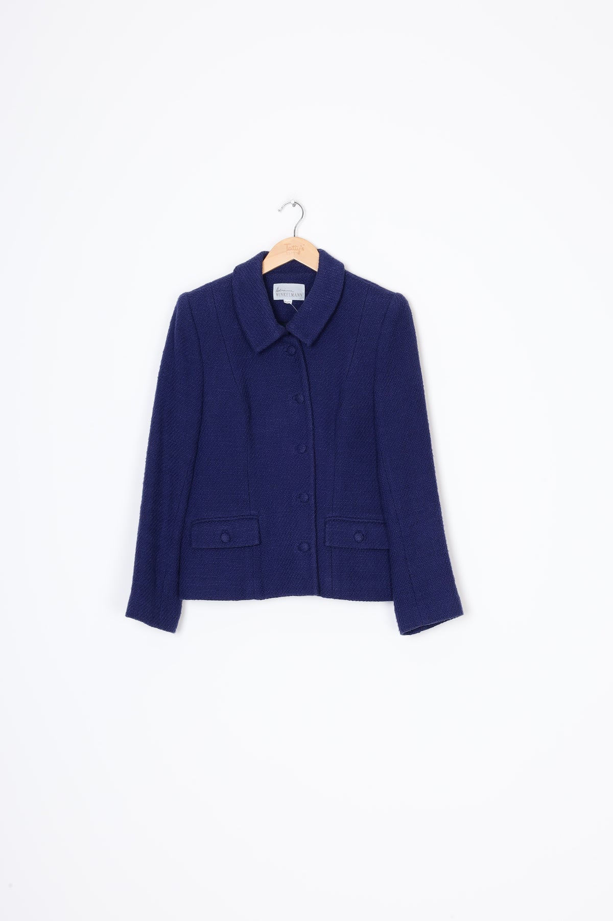 Adrienne Winkelmann Womens Blue Jacket Size S