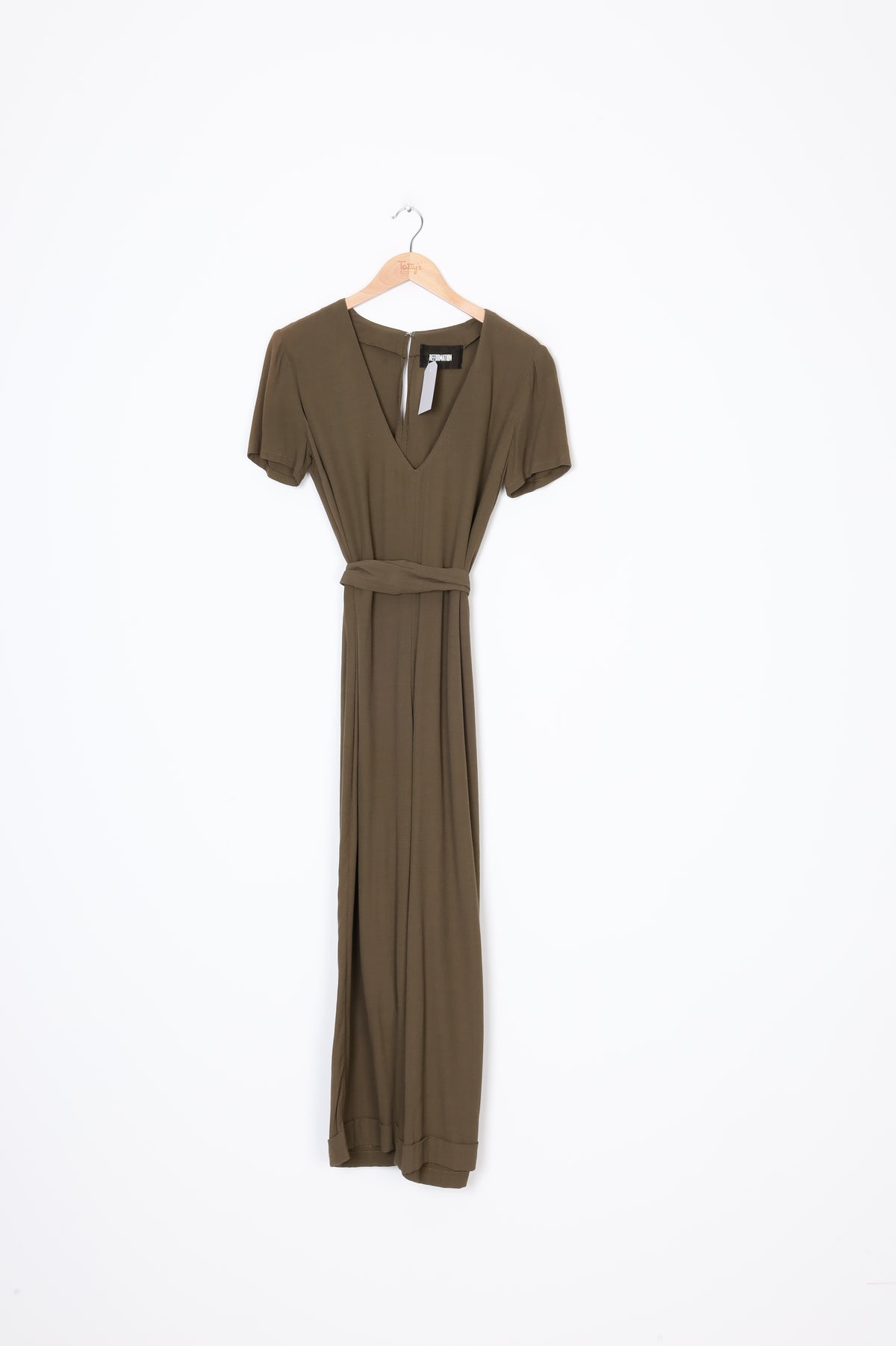 Reformation Womens Green Jumpsuit Size 2