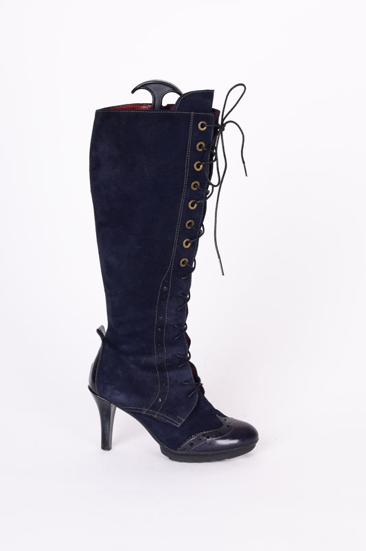 Hispanitas Womens Blue Boots  Size EU 36