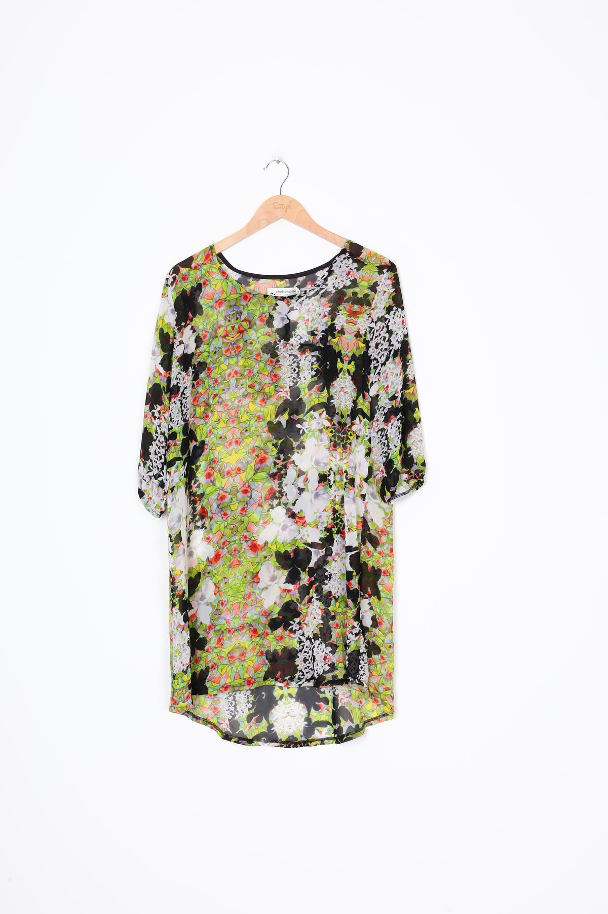 Chelsea Gale Womens Green Dress Size 12