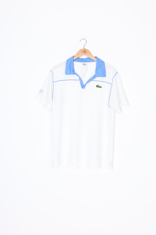 Lacoste Sport - Vintage Mens White Top Size 5