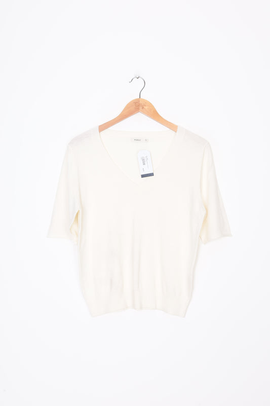 Marle Womens White Top Size 10