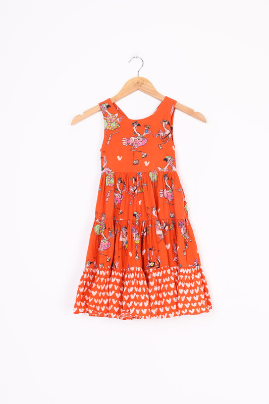 Stella McCartney Kids Kids Orange Dress Size 5 YO