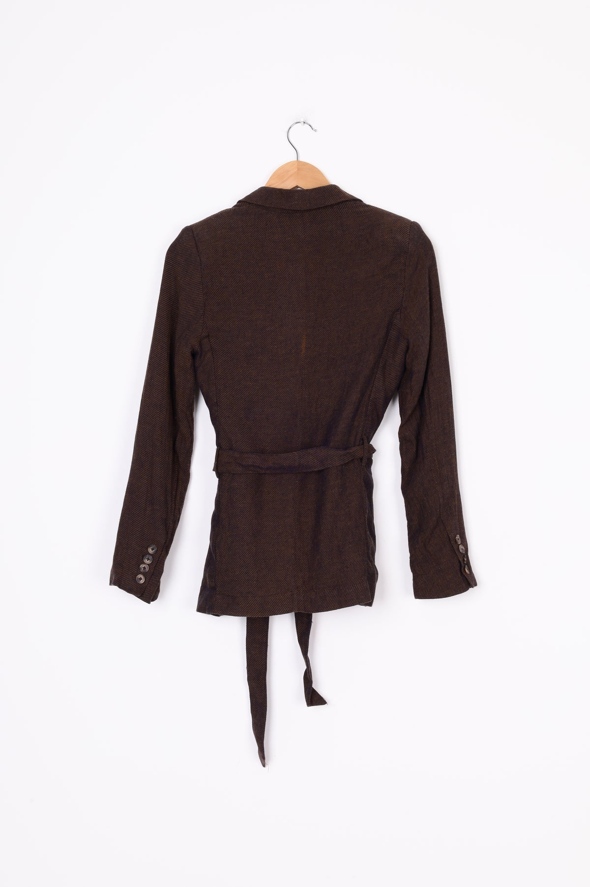 Max Womens Brown Blazer Size 8