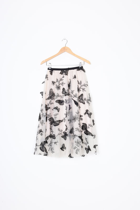 Miuco Womens Cream Skirt Size M