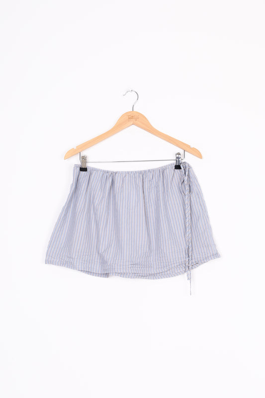 Deiji Studios Womens Blue Mini Skirt Size XL
