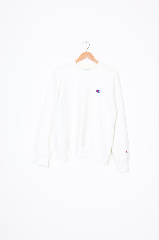 Champion Womens White Sweatshirt Size S
