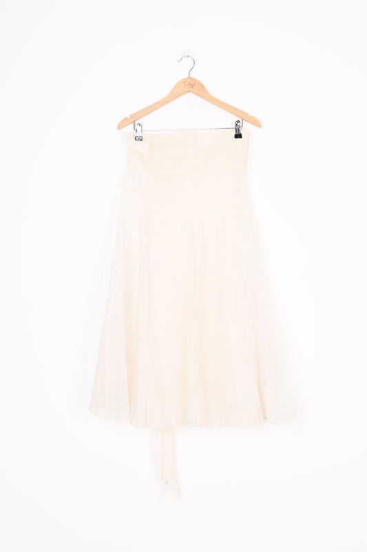 Pearl Womens Cream Skirt Size M