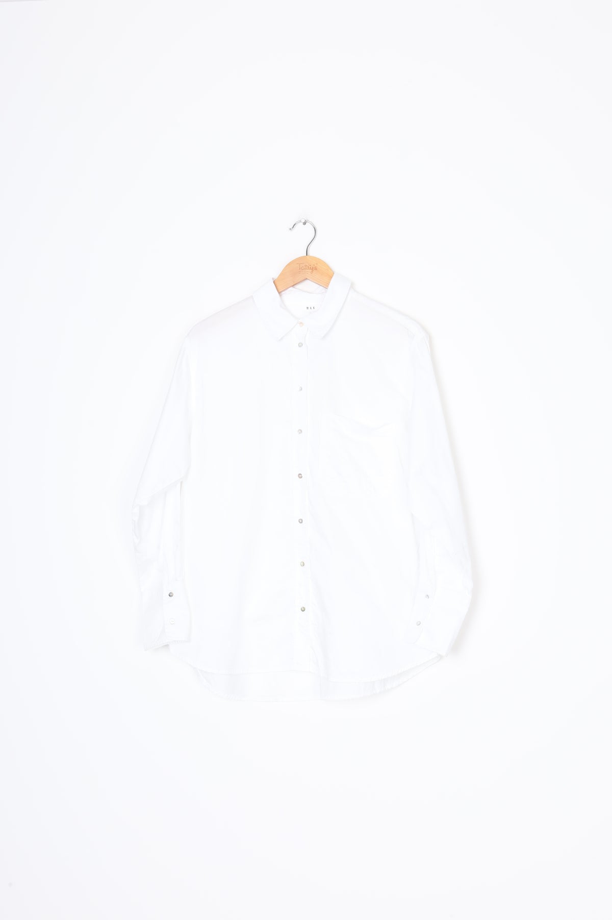 Max Womens White Shirt Size 12