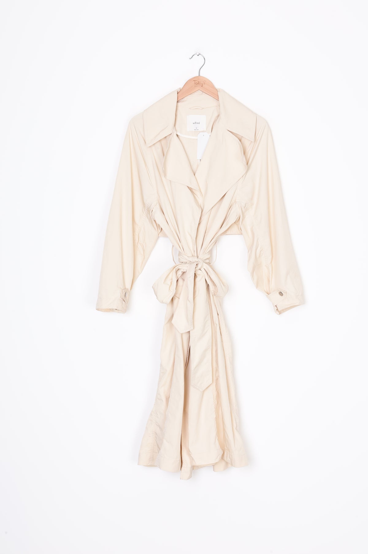 Wilfred Womens Beige Coat Size M