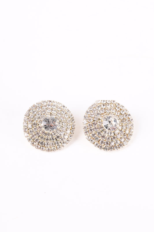 No Label Womens Metallic Earrings Size O/S