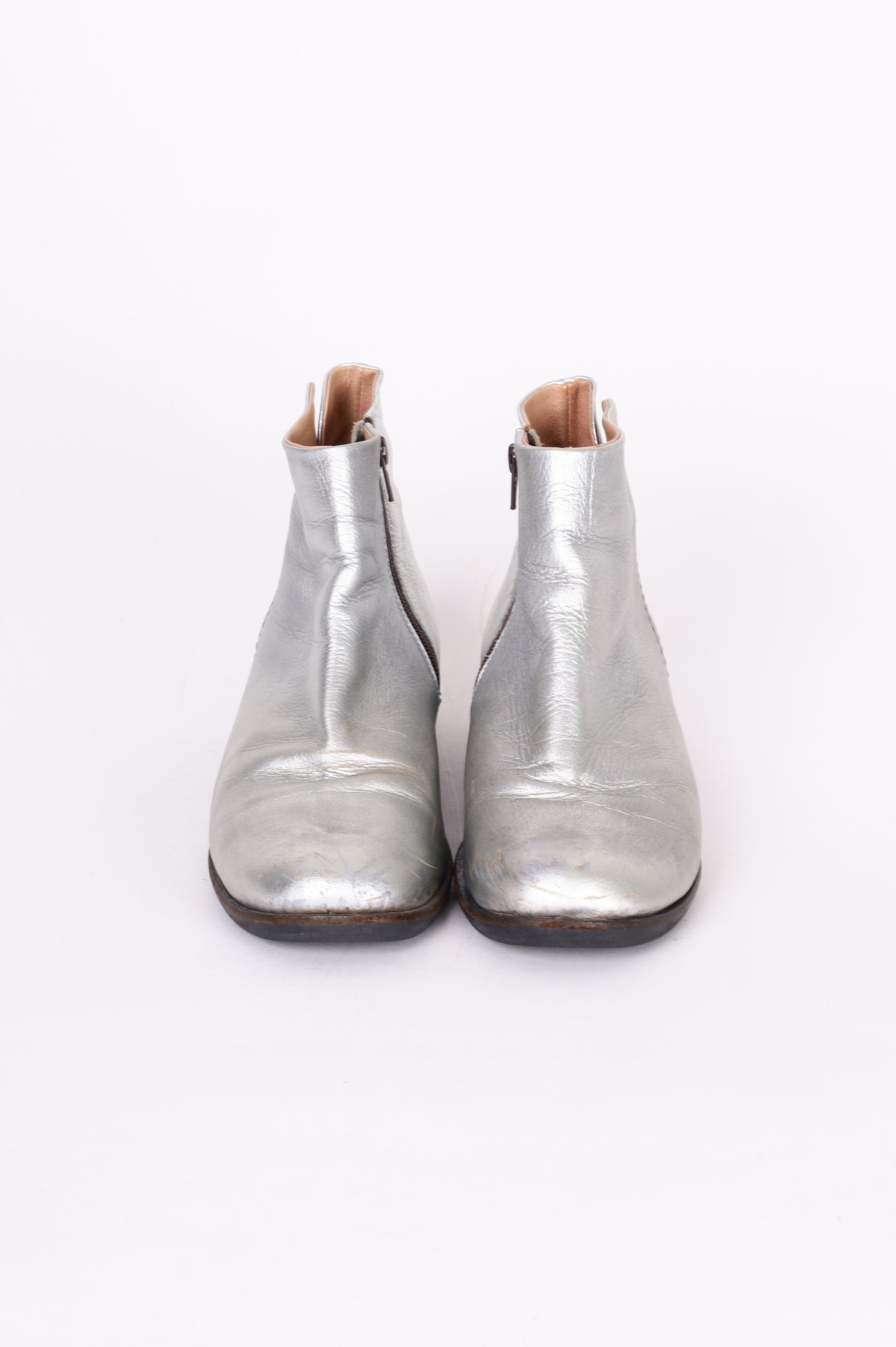 Yuko Imanishi Womens Metallic Boots  Size EU 41