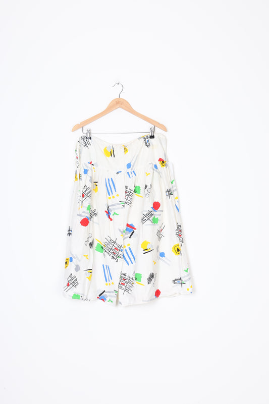 No label - Vintage Womens White Skirt Size M