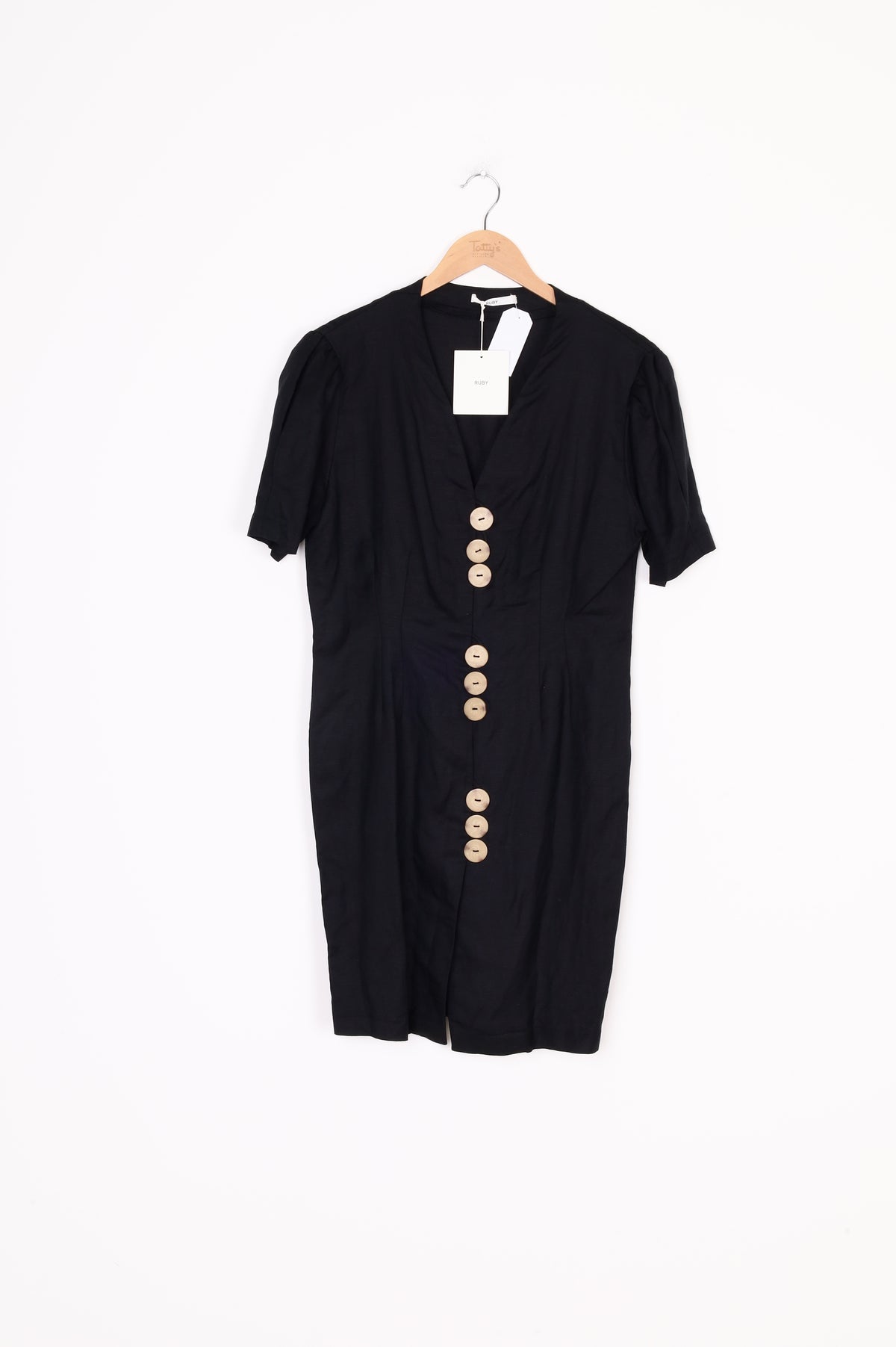 Ruby Womens Black Dress Size 8