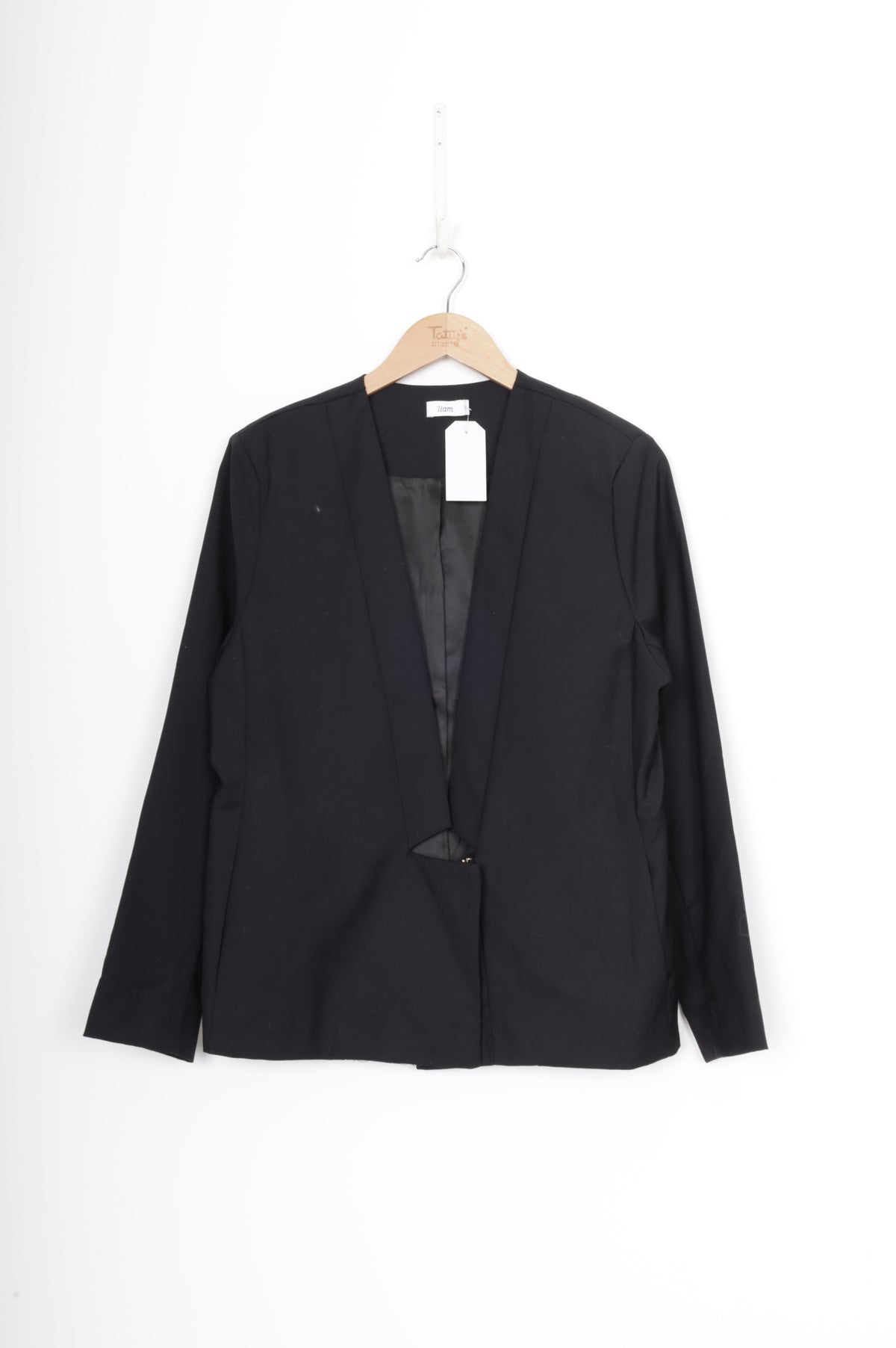 Liam Womens Black Blazer Size UK 12