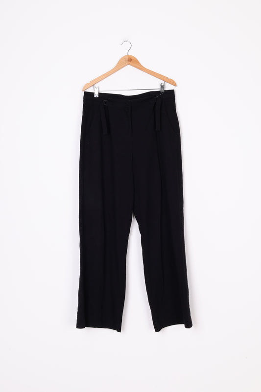 Sylvester Womens Black Pants Size 14