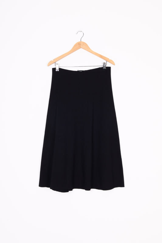 Bassike Womens Black Skirt Size 2