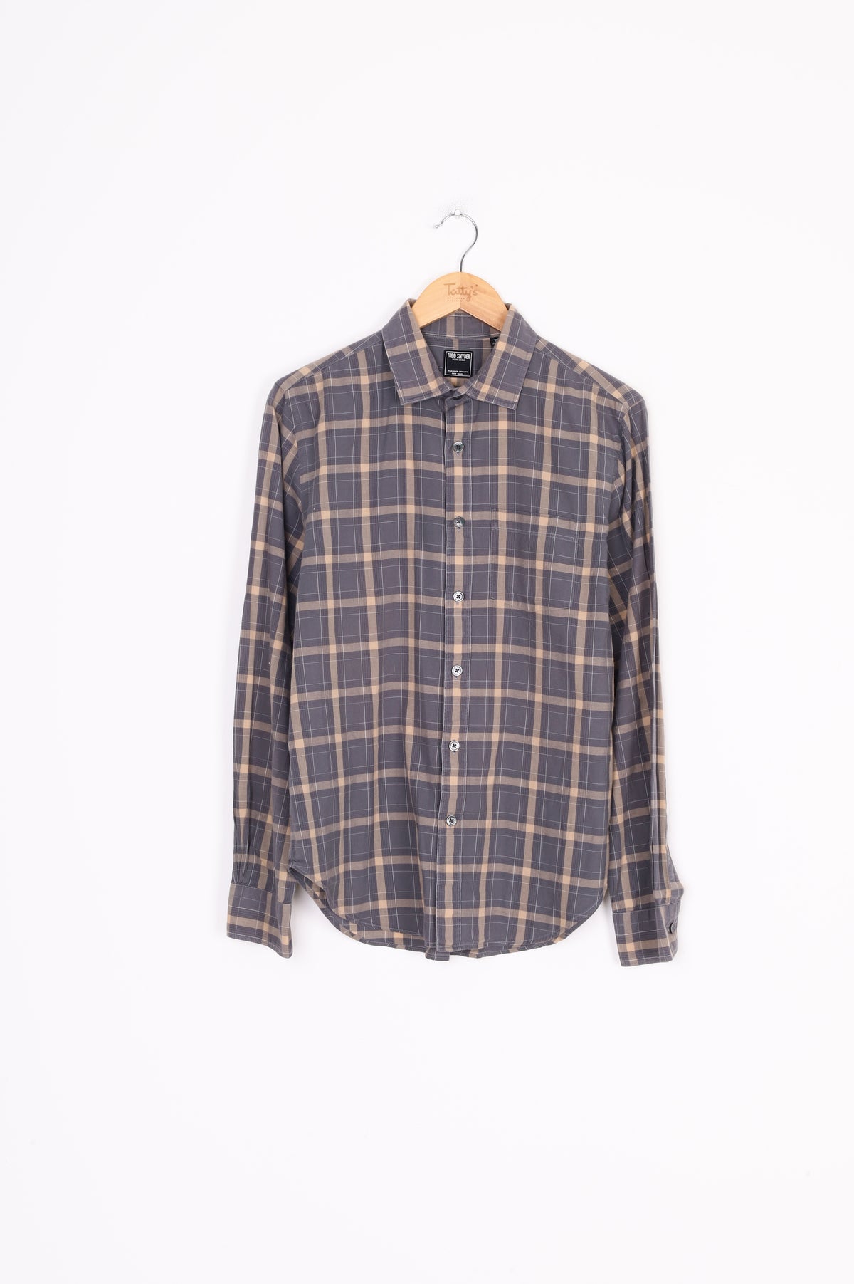 Todd Snyder Mens Grey Shirt Size M