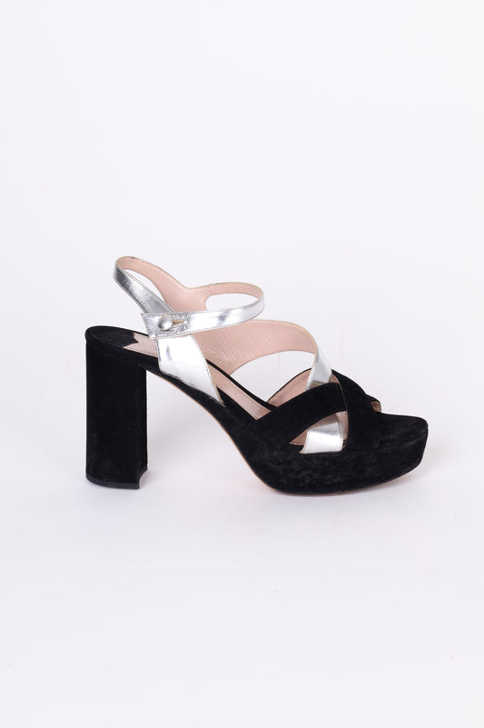 Miu Miu Womens Black Heels Size EU 40