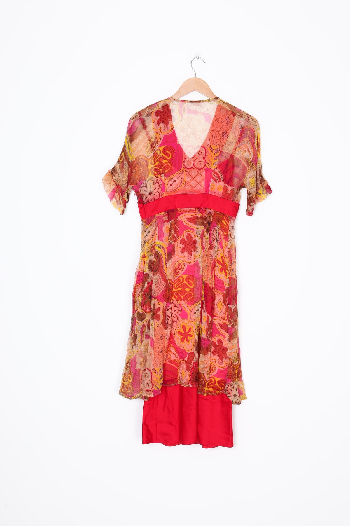 Annah Stretton Womens Red Dress Size 10