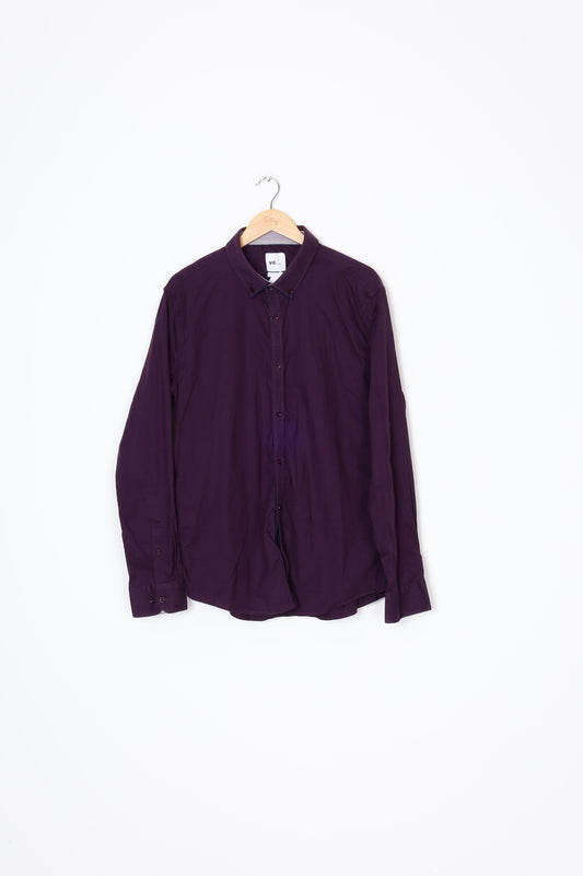 Yd Mens Purple Shirt Size XXL