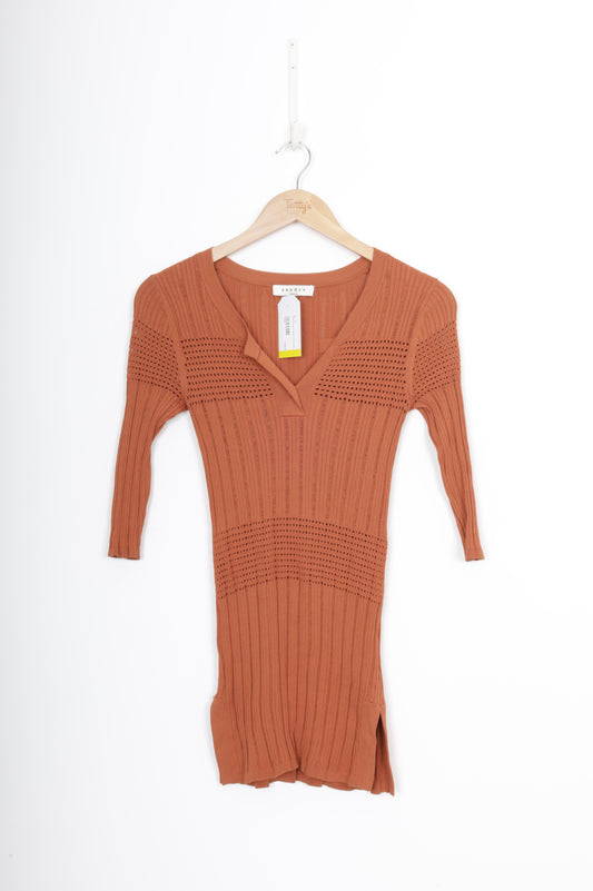 Sandro Womens Orange Dress Size 1