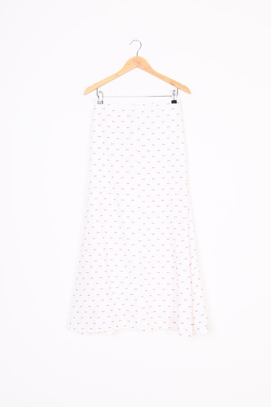 Maggie Marilyn Womens White Maxi Skirt Size 8