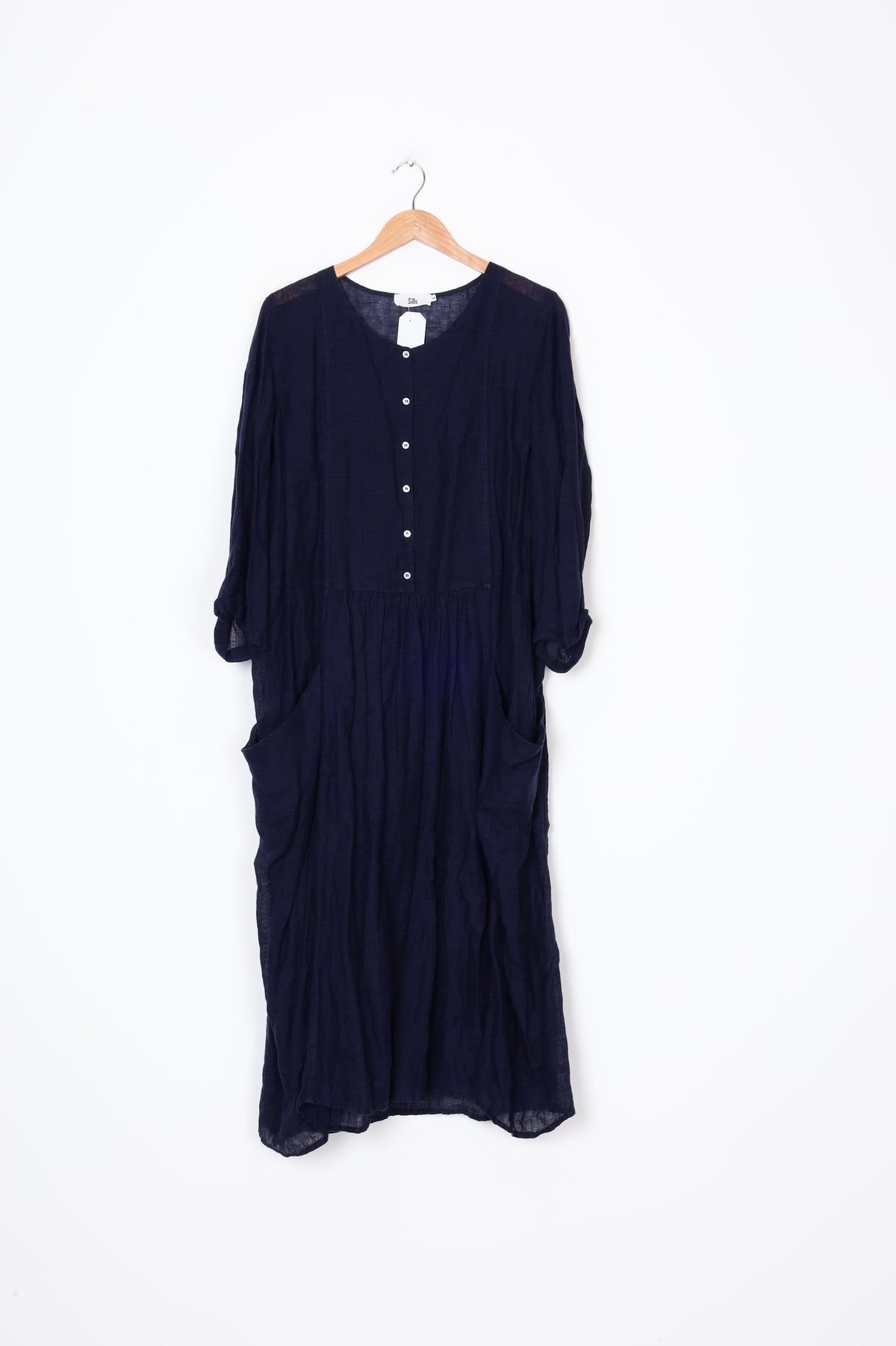 Sills Womens Blue Dress Size 14