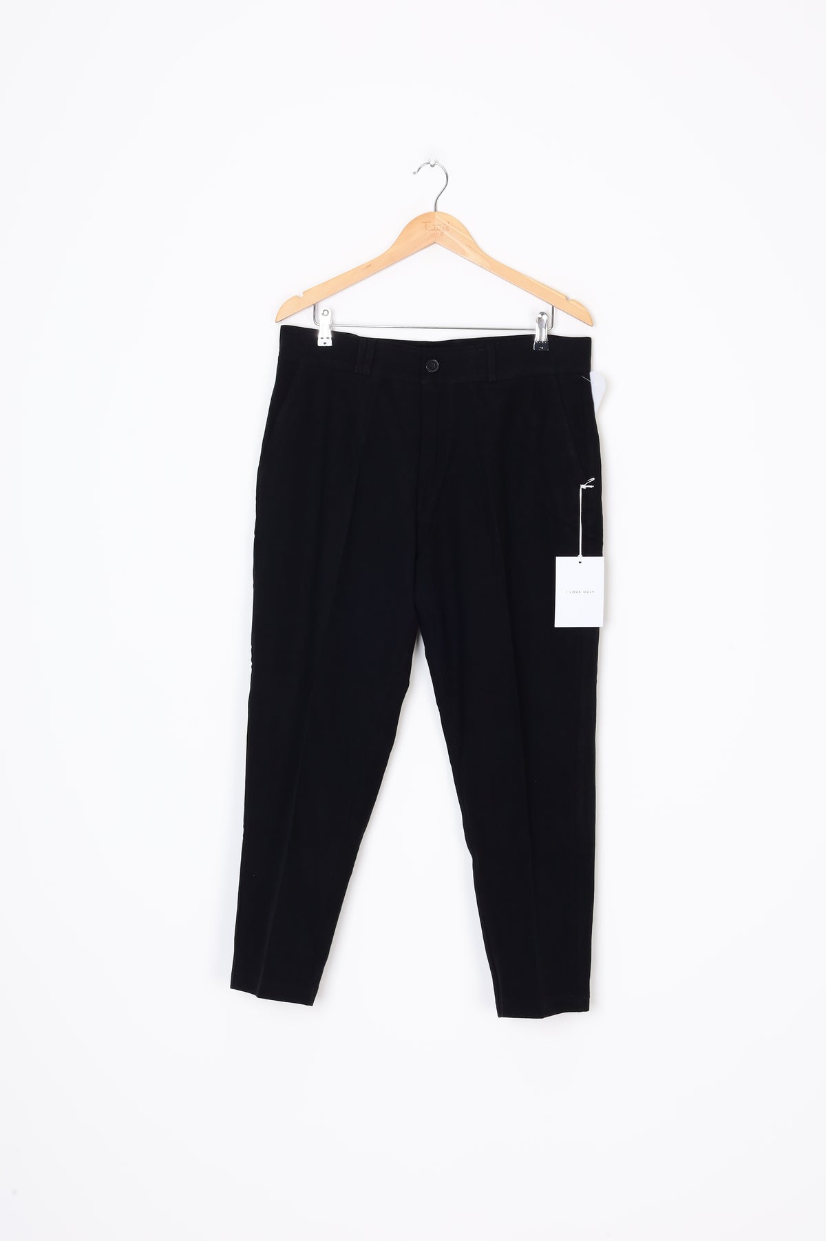 I Love Ugly Mens Black Pants Size XL